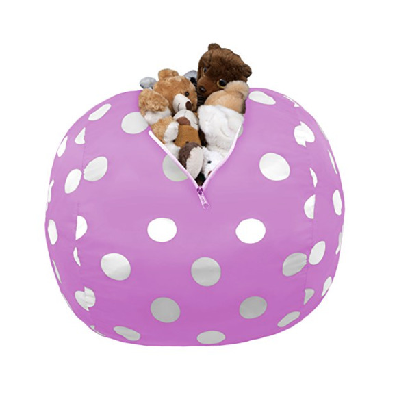 Panda Sleep Other - Bean Bag Chair Storage Bin - Pink /White
